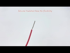 Solid Stranded High Temp Silicone Kabel Tembaga / Tembaga Kaleng