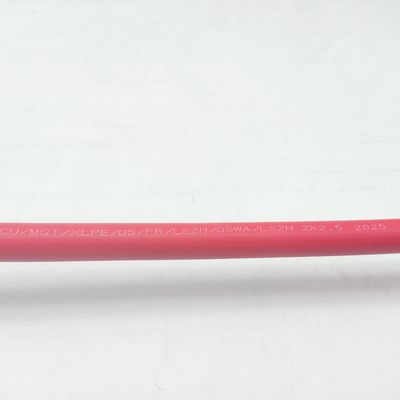 Harga yang pantas Kabel instrumentasi 300/500V 2C2.5 CU/MGT/XLPE/OS/FR/LSZH/GSWA/LSZH 2x2.5 On line