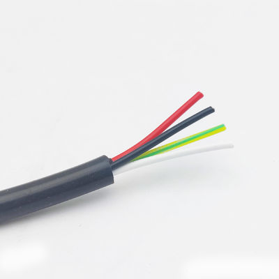 Harga yang pantas Multi-core 4*0.75mm2 Teflon Insulation And Silicone Rubber Jacket On line